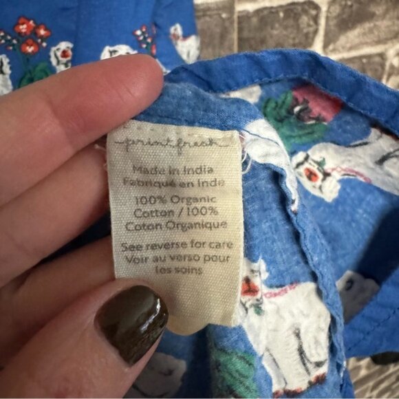 Printfresh matching spaniels pants sleep set blue white pajama set - Picture 9 of 15